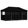 vidaXL Carpa de Fiesta Negro 292 x 580 x 315 cm Tela Oxford