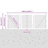 vidaXL Poste de Valla Gris 25 x 0,6 m (malla de 13 mm) Acero y PVC