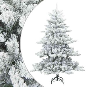 vidaXL &Aacute;rbol de Navidad artificial plegable cubierto de nieve Blanco