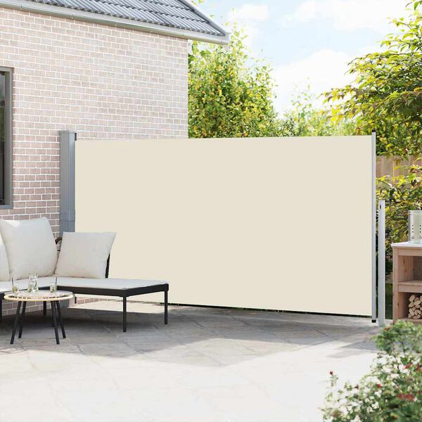 vidaXL Toldo lateral retr&aacute;ctil 160x500 cm crema