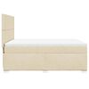vidaXL Cama box spring con colch&oacute;n tela color crema 140x200 cm