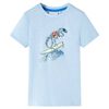 Camiseta infantil azul claro 92