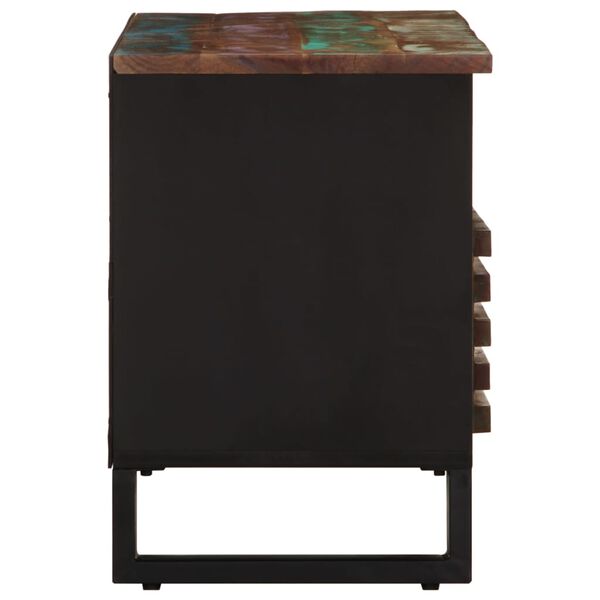 vidaXL Mueble de TV madera maciza de acacia 100x34x46 cm