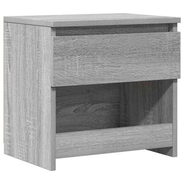 vidaXL Mesita de noche de madera contrachapada gris Sonoma 40x30x39cm