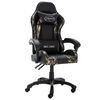 vidaXL Silla gaming de cuero sint&eacute;tico negro y camuflaje