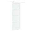 vidaXL Puerta Corredera Blanco 83 x 232 cm Madera de Pino Maciza