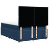 vidaXL Cama box spring con colch&oacute;n tela azul 160x200 cm