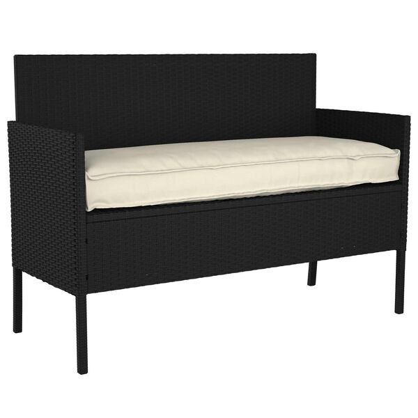 vidaXL Juego de cojines de paleta 2 pcs Crema 100 x 40 x 8 cm