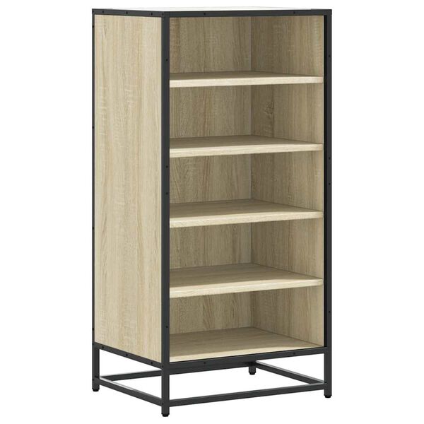 vidaXL Mueble zapatero madera contrachapada roble sonoma 48x38x97,5 cm
