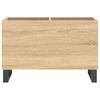 vidaXL Mueble discos madera contrachapada roble Sonoma 74,5x38x48 cm