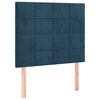 vidaXL Estructura de cama sin colch&oacute;n terciopelo azul oscuro 100x200cm