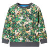 Sudadera infantil azul petr&oacute;leo claro 140