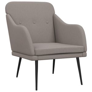 vidaXL Sill&oacute;n de tela gris taupe 63x76x80 cm