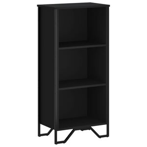 vidaXL Estanter&iacute;a de madera de ingenier&iacute;a negra 50x31x106 cm