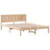 vidaXL Estructura de cama Marr&oacute;n 150 x 200 cm Madera maciza de Pino