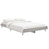 vidaXL Estructura de cama madera de ingenier&iacute;a gris Sonoma 120x190 cm