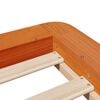 vidaXL Estructura de cama sin colchón madera maciza marrón 90x190 cm