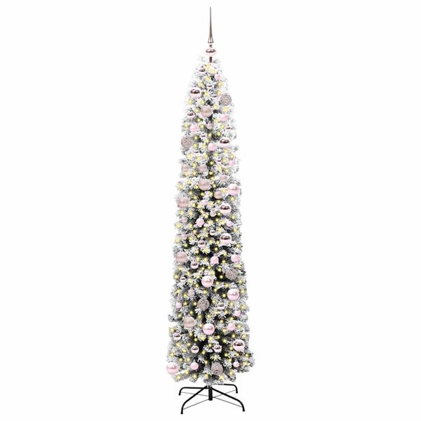 vidaXL Árbol de Navidad artificial Verde 180 cm PVC, Acero y Plástico