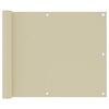 vidaXL Toldo para balc&oacute;n tela oxford crema 75x300 cm
