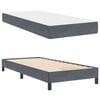 vidaXL Cama tipo Box Spring con colch&oacute;n Gris oscuro 80 x 200 cm tela