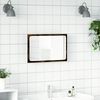 vidaXL Espejo de ba&ntilde;o LED madera ingenier&iacute;a roble Sonoma 60x8,5x38 cm