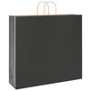 vidaXL Bolsas de papel con asas 50 uds negra 54x15x49 cm