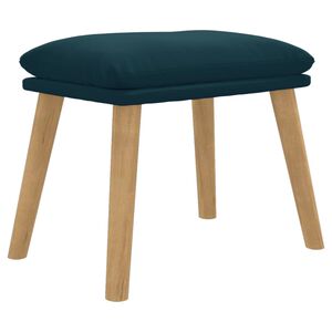 vidaXL Reposapi&eacute;s de terciopelo azul 45x29,5x35 cm