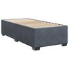 vidaXL Cama box spring con colchón terciopelo gris oscuro 90x200 cm