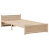 vidaXL Estructura de cama con cabecero madera maciza de pino 90x200 cm