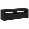 vidaXL Gabinete de TV Roble Negro 120 x 35 x 40 cm