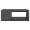 vidaXL Mesa de centro madera contrachapada gris 90x67x33 cm