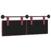 vidaXL Cabecera Colgante Rojo vino 150 x 55 x 7 cm tela