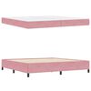 vidaXL Estructura de cama con colch&oacute;n Rosa 200 x 200 cm tela