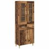 vidaXL Aparador alto Madera envejecida 69,5 x 34 x 180 cm