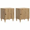 vidaXL Armario de Noche 2 uds. Roble artisan 43 x 34,5 x 50 cm