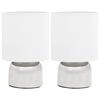 vidaXL L&aacute;mparas de mesa t&aacute;ctiles 2 unidades blanco E14