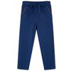 Pantalones infantiles con cord&oacute;n azul marino 128