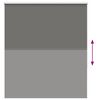 vidaXL Estor Enrollable Opaco gris 125x175 cm Tela Ancho 121,6 cm