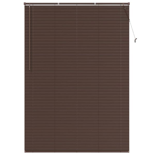 vidaXL Persiana Veneciana Marr&oacute;n Oscuro con Patr&oacute;n 213 x 130 cm PVC