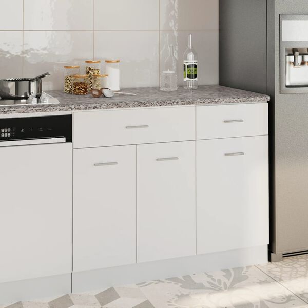 vidaXL Encimera cocina madera ingenier&iacute;a gris textura granito