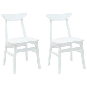 vidaXL Sillas de comedor 2 uds. Madera de Caucho S&oacute;lido