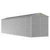vidaXL Caseta de jard&iacute;n gris claro 191x725x198 cm acero galvanizado