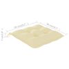 vidaXL Sillas de jardín 6 uds madera maciza teca cojines crema blanca
