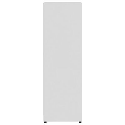 vidaXL Armario de baño madera contrachapada blanco brillo 30x30x95 cm