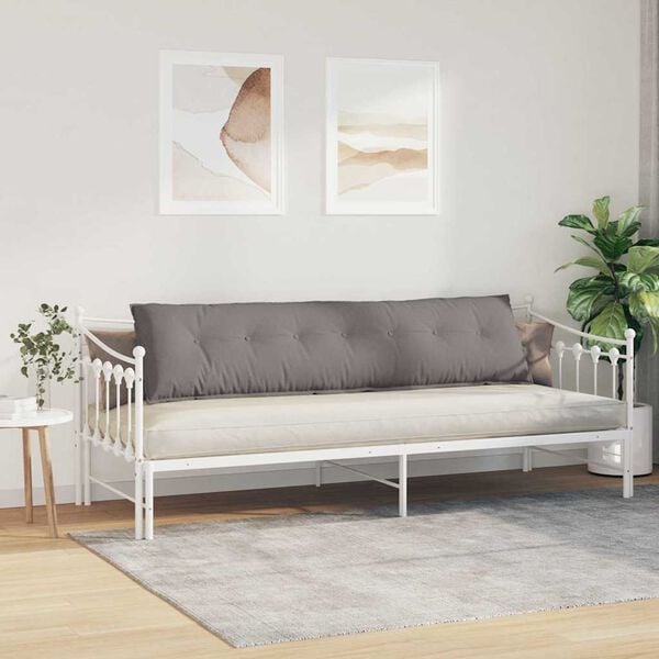 vidaXL Coj&iacute;n de Espalda Taup&eacute; 200 x 19 x 50 cm tela