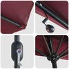 vidaXL Parasol de jardín Rojo burdeos 294 x 150 x 223 cm tela