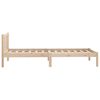 vidaXL Estructura de cama sin colch&oacute;n madera maciza 100x200 cm