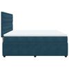 vidaXL Cama box spring con colch&oacute;n terciopelo azul oscuro 180x200 cm