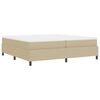 vidaXL Cama tipo Box Spring Gris claro y . 200 x 200 cm Tela de Pana