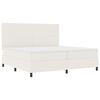 vidaXL Cama tipo Box Spring Crema y 200 x 200 cm Tela de Pana